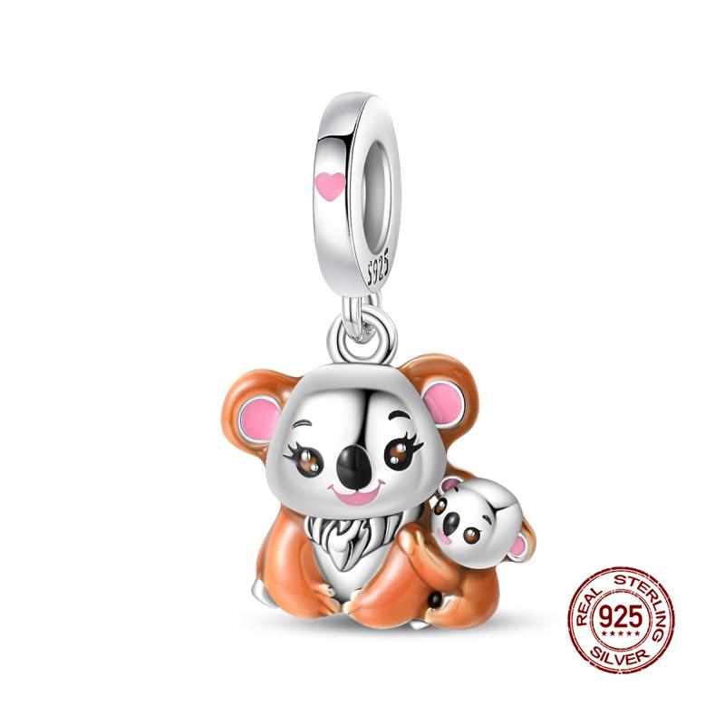 Original Charms Copper Elephant And Cat Charms Beads Fit 3Mm Original Bracelet For Womens Diy Fashion Jewelry Gifts