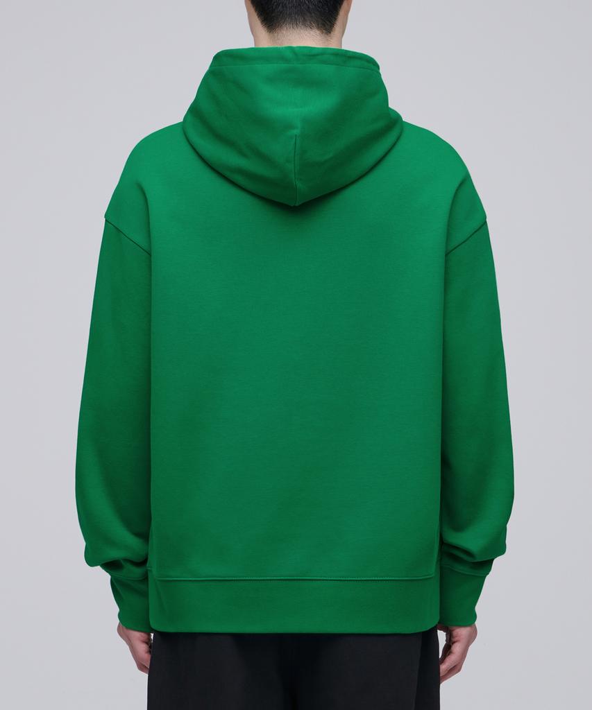 Flat Terry Oversized Hooded Sweatshirt [Jolly Green]