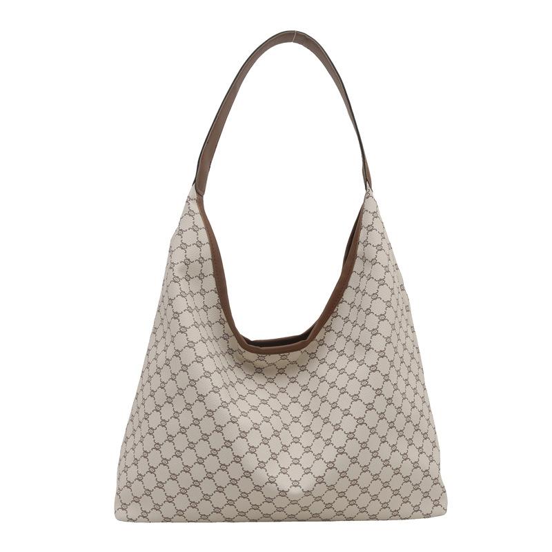 High End Fashion Women's Bag New Large Capacity Printed Temperament Tote Bag Slack and Commuter Armpit Shoulder Bag