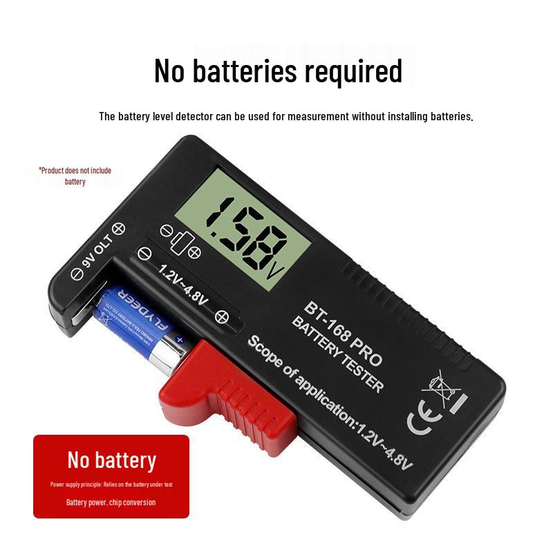 BT-168 PRO Battery Tester - Digital Voltage & Capacity Measurement Tool for Various Models