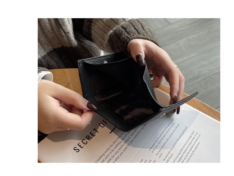 Women's Genuine Leather RFID Wallet & Coin Pouch - Compact Japanese Design