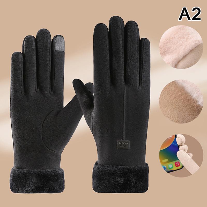 

Осень Зима Женские Теплые Перчатки Плюшевые Перчатки Совместимые с Сенсорным Экраном Ветрозащитные Теплые Велосипедные Уличные Перчатки Для Ежедневного Использования A2