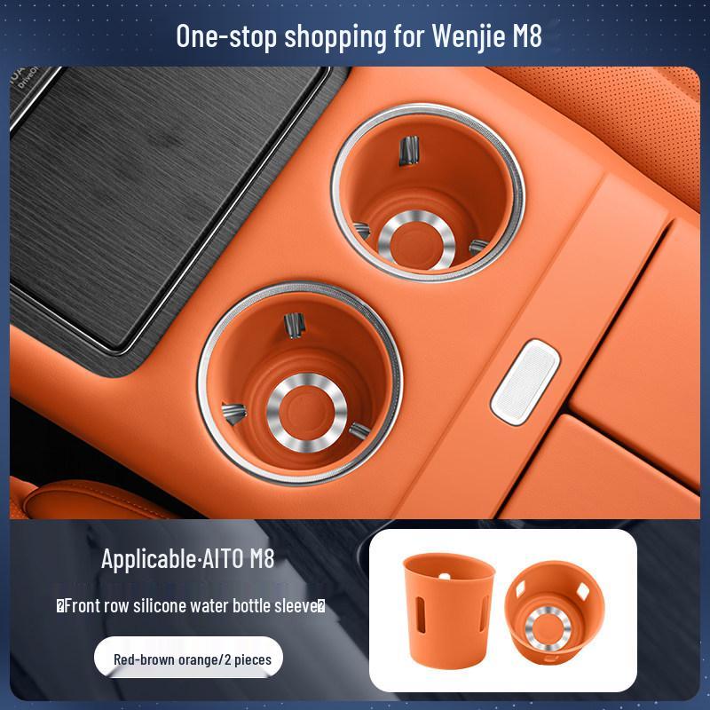 AITO M7 M8 M9 Water Cup Silicone Pad Car Interior Accessory
