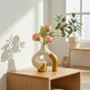 Abstract Vase Decorative Hollow Sculptural Flower Holder for Art Lovers, Living Proponents,