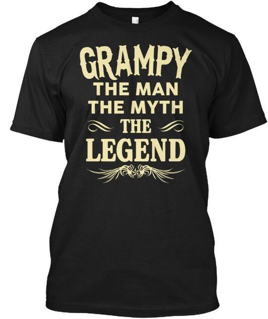 Grampy, The Legend! Grampy Man Myth Legend T-Shirt Made in the USA Size S to 5XL S