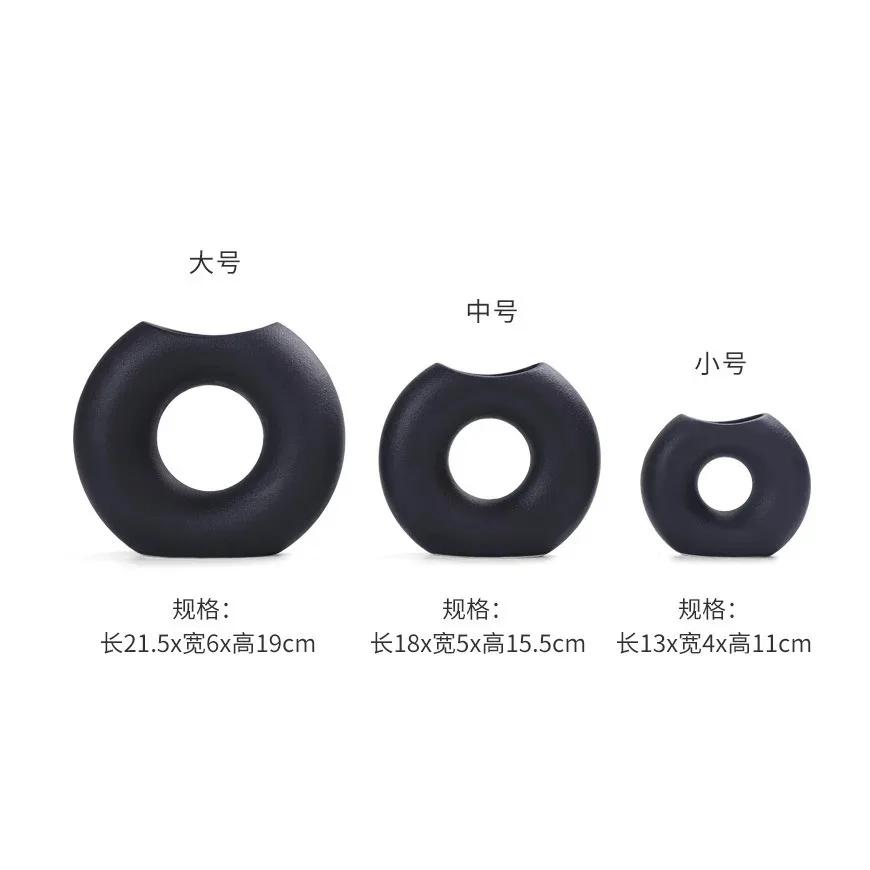 Special-shaped Art Vase Ornaments Creative Ceramic Living Room Flower Arrangements Home Entrance Soft Decoration Ornaments Sale