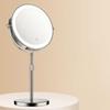 LED Adjustable Height Tabletop Makeup Mirror with Light and Magnification