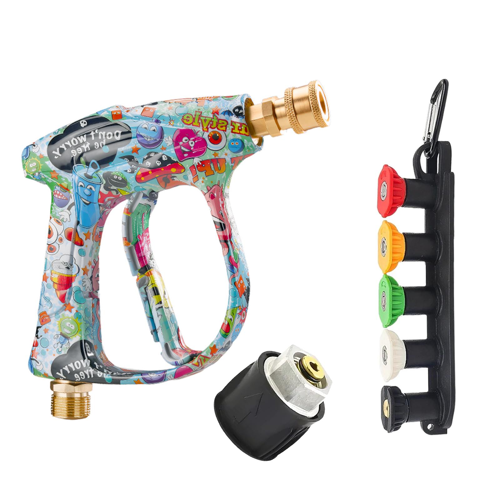 

2026 Upgraded Painted Car Wash Gun Set, High Pressure Design with Nozzle Pack, Stable Support Base and Karcher Fitting