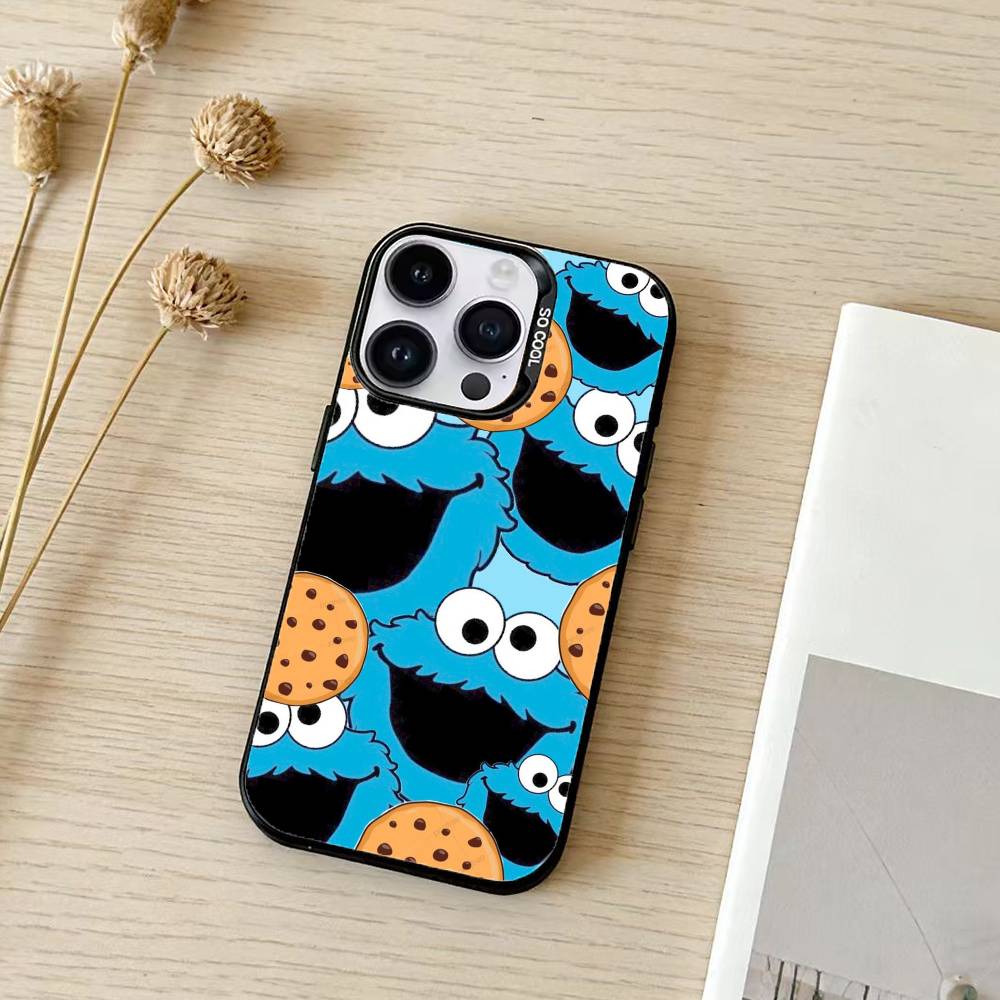 C-Cookie-M-Monster-R Funny Phone Case Color Silver Shell For IPhone 17 16 15 14 13 12 11 Pro Max Plus