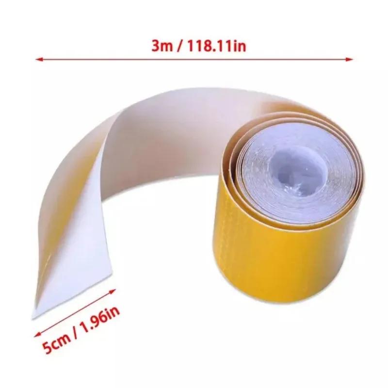 1 Pc 5cm*3m Car Reflective Warning Tape Multipurpose Safety Warning Reflection Decoration Sticker