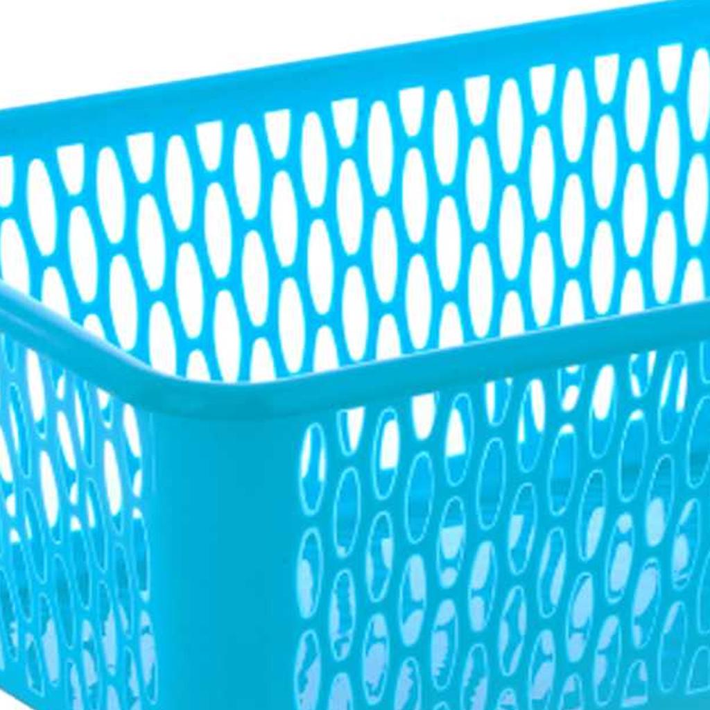 Leecroft 30cm Handy Basket Blue 30 x 20 x 10cm