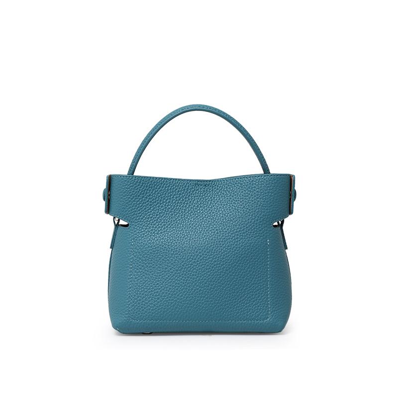 High end fashion genuine leather women's handbag, simple and elegant single shoulder crossbody bag
