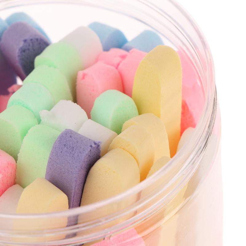 50Pcs Comp1.Ressed Face Wash Wash Face Sponge Clean Face Disposable Powder Puff Face Cleansing Cotton Pad Cleansing Beauty Strip