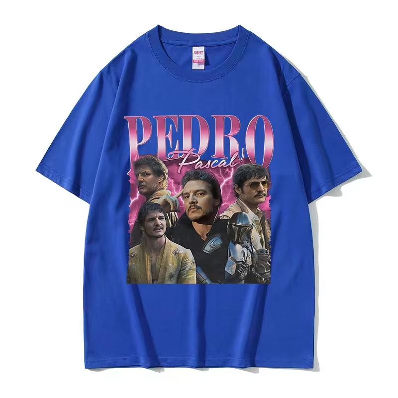 Vintage Pedro Pascal Movie Graphic T-Shirt Men's Women Harajuku Fashion Short Sleeve T-shirts High Quality Cotton Tee Shirt Tops