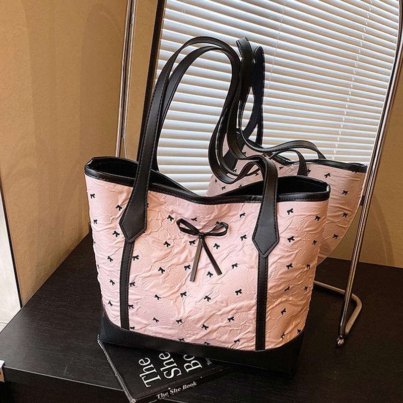 

Рюкзак большой вместимости женский 2025 новый любовь бант сумка-мессенджер подмышечная на одно плечо через плечо многоцелевая сумка-тоут