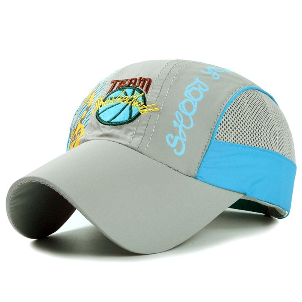 Anti-UV Kinder Baseballkappe Schnelltrocknende Laufmütze Modischer Sonnenhut Tennis