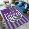 1pc Office Carpet, Kings Basketball Chair Rug, Living Room Printed Area Rug, Home Chair Floor Mat
