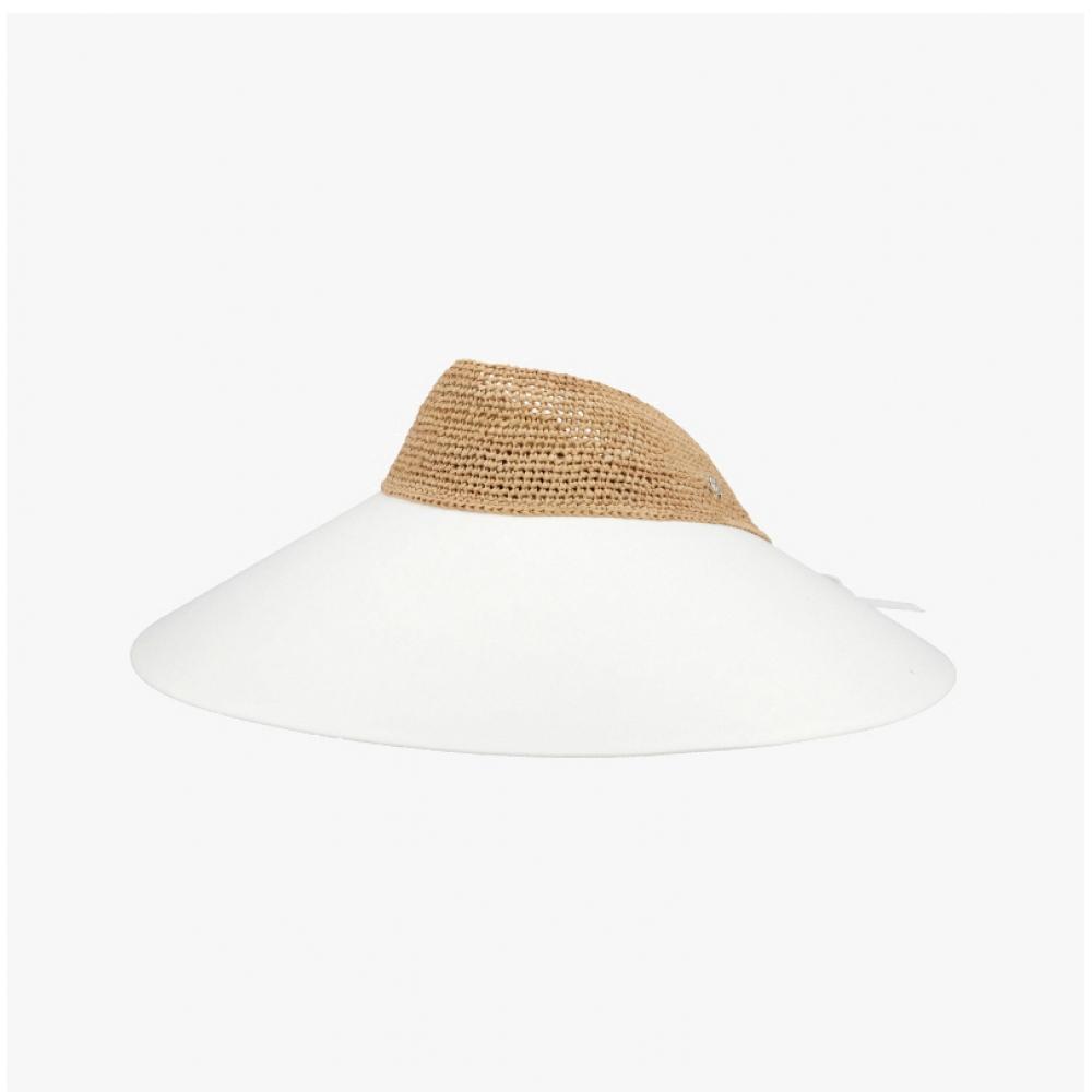 Helen Kaminski Rosalie Natural Off White Sun Cap Hat50610