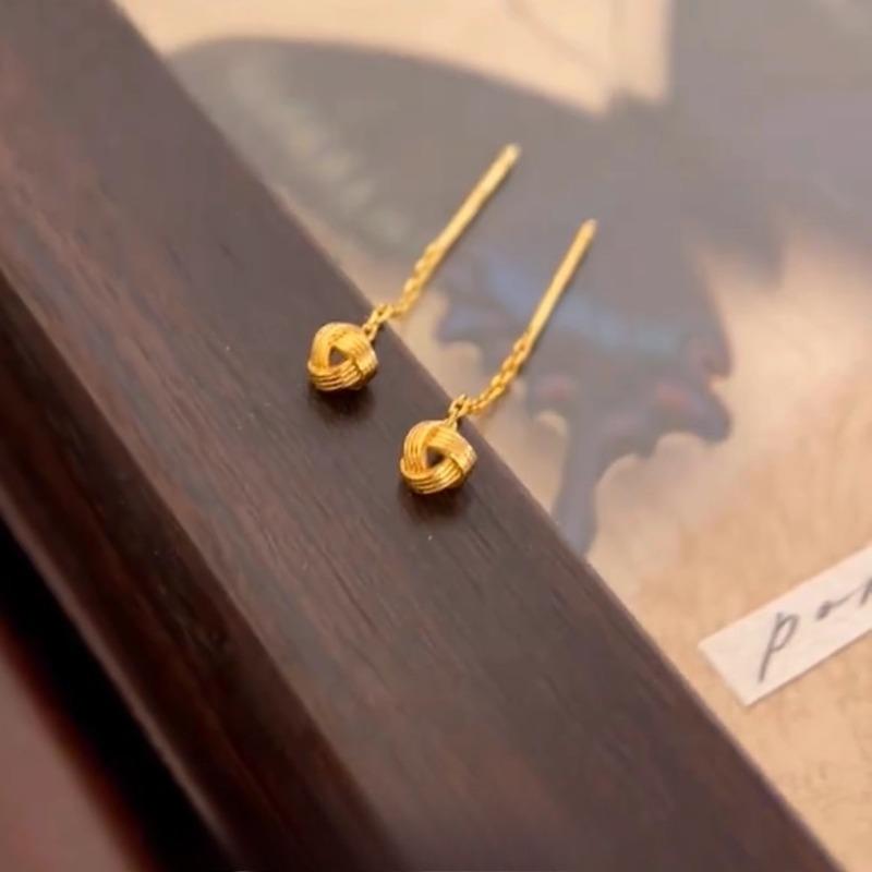 Simple Gold Phoenix-shaped Ear Wire, Summer New Style, Niche Luxury Texture, Versatile and Exquisite, Sweet and Delicate Earrings
