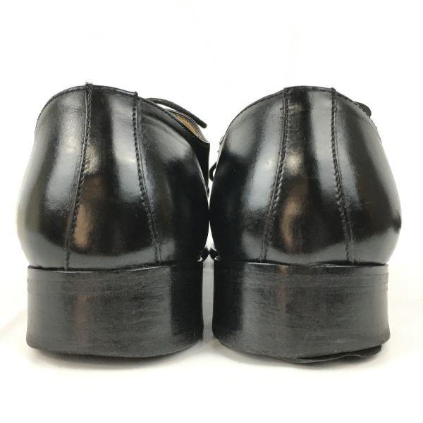 Vintage Made in Spain ANTONIO RUFU Medallion Wholecut Business Shoes Black Size 39 (24.5) Men's(USED)