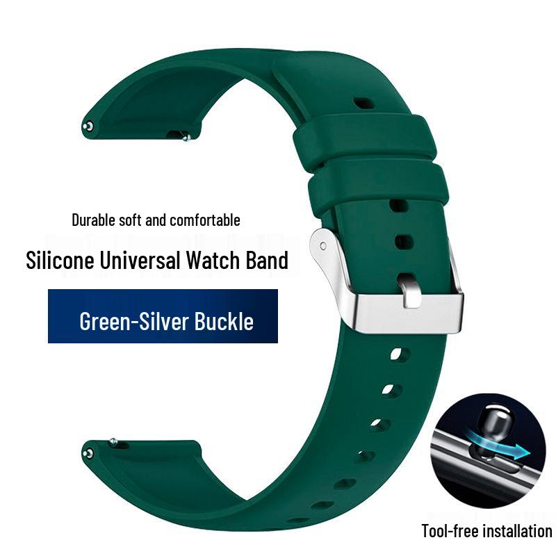 Curea de ceas sport din silicon cu eliberare rapidă - Impermeabilă, Universală, Compatibilă cu toate seriile de smartwatch pentru bărbați și femei