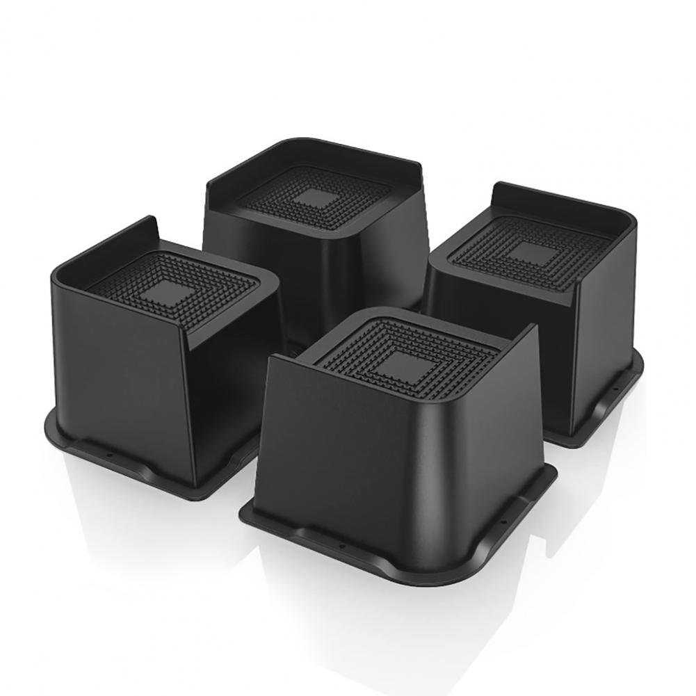 Desk Risers Bed Riser Heavy Duty Bed Furniture Risers Set 4pcs 2/3/4 Inch Lift Supports for Chair Sofa Couch Desk Up to for Bed