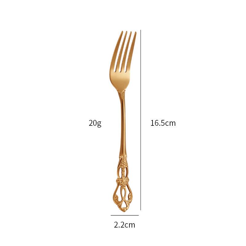 European Style Stainless Steel Steak Knife, Fork, and Spoon Set for Western Restaurant or Household Use