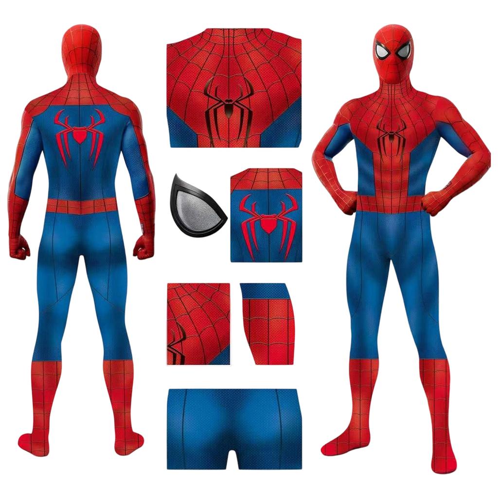 Unisex Red and Blue Bodysuit Halloween Costume