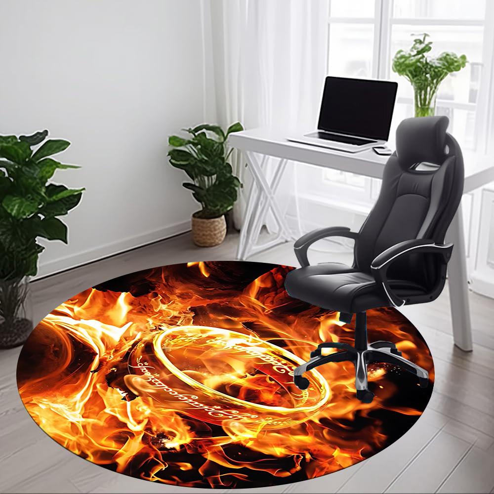1pc The One Ring Carpet, Round Non-Slip Durable Large Size Office Carpet, Suitable for Office yy250908046