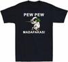 Jiujing Men's Pew Pew Madafakas Pew Funny Dogs Lover Funny Vintage Men's Short Sleeve T-Shirt