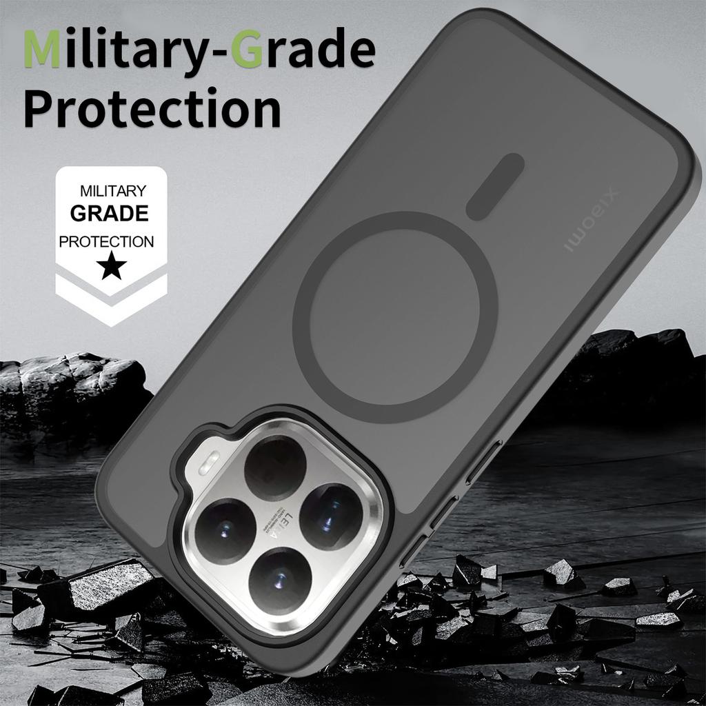 Skin Feel Shield Magnetic Case For Xiaomi 15T Pro Magsafe Wireless Charging Soft TPU Frame Hard Plastic Phone Cover Coque Fundas