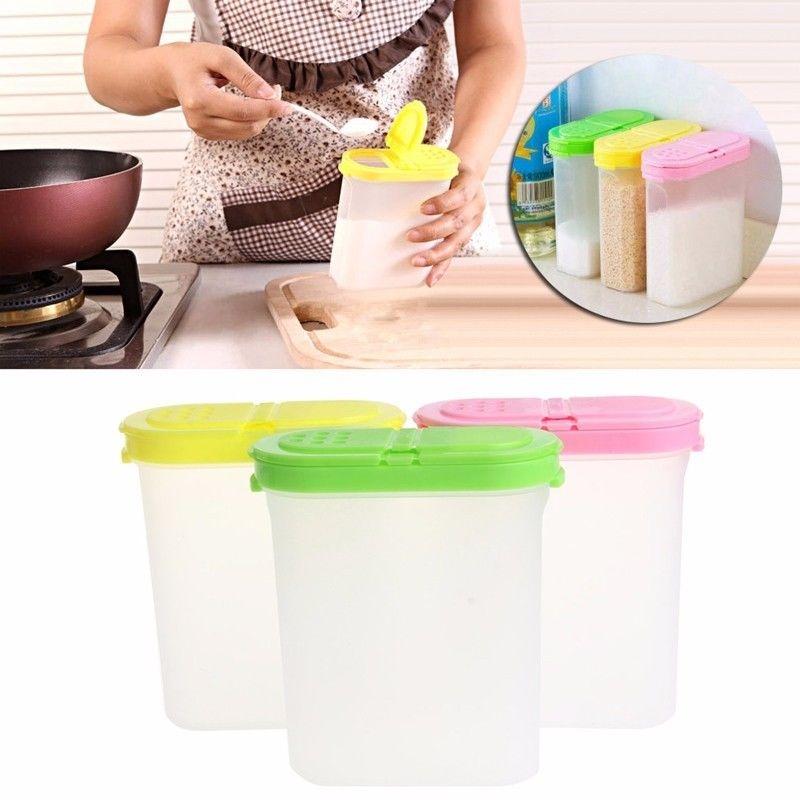 Spice Double Jars Rack Shaker Plastic For Seasoning Condiment Sugar Salt ZKStar ZH
