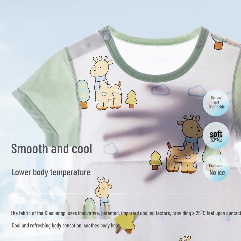 Beitais Unisex Thin Cotton Short Sleeve Pajama Jumpsuit