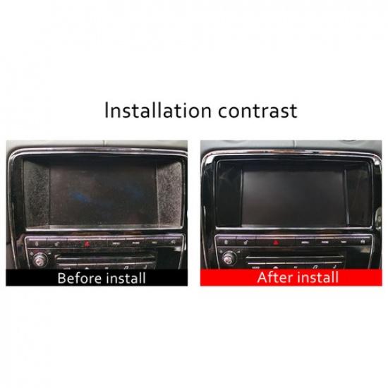 Glossy Black Dashboard Navigation Cover Frame Trim For Jaguar XJ 2010-2016