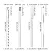 4Pcs Nail Art Stirring Rod Tool Stainless Steel Powder Liquid Gel Polish Spoon Spatula Foundation Mixing Tool