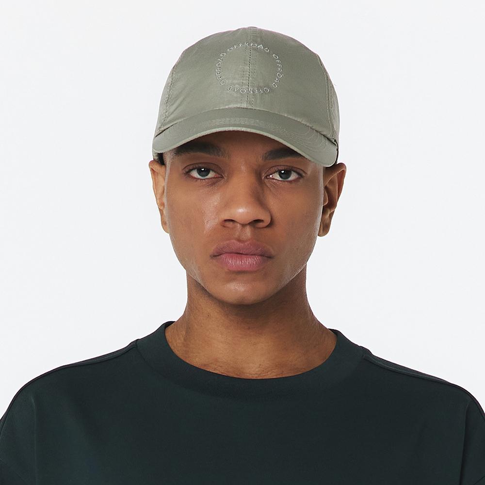 OFFROAD Unisex Circle Embroidered Cap (Ash Olive)_5Lg7412