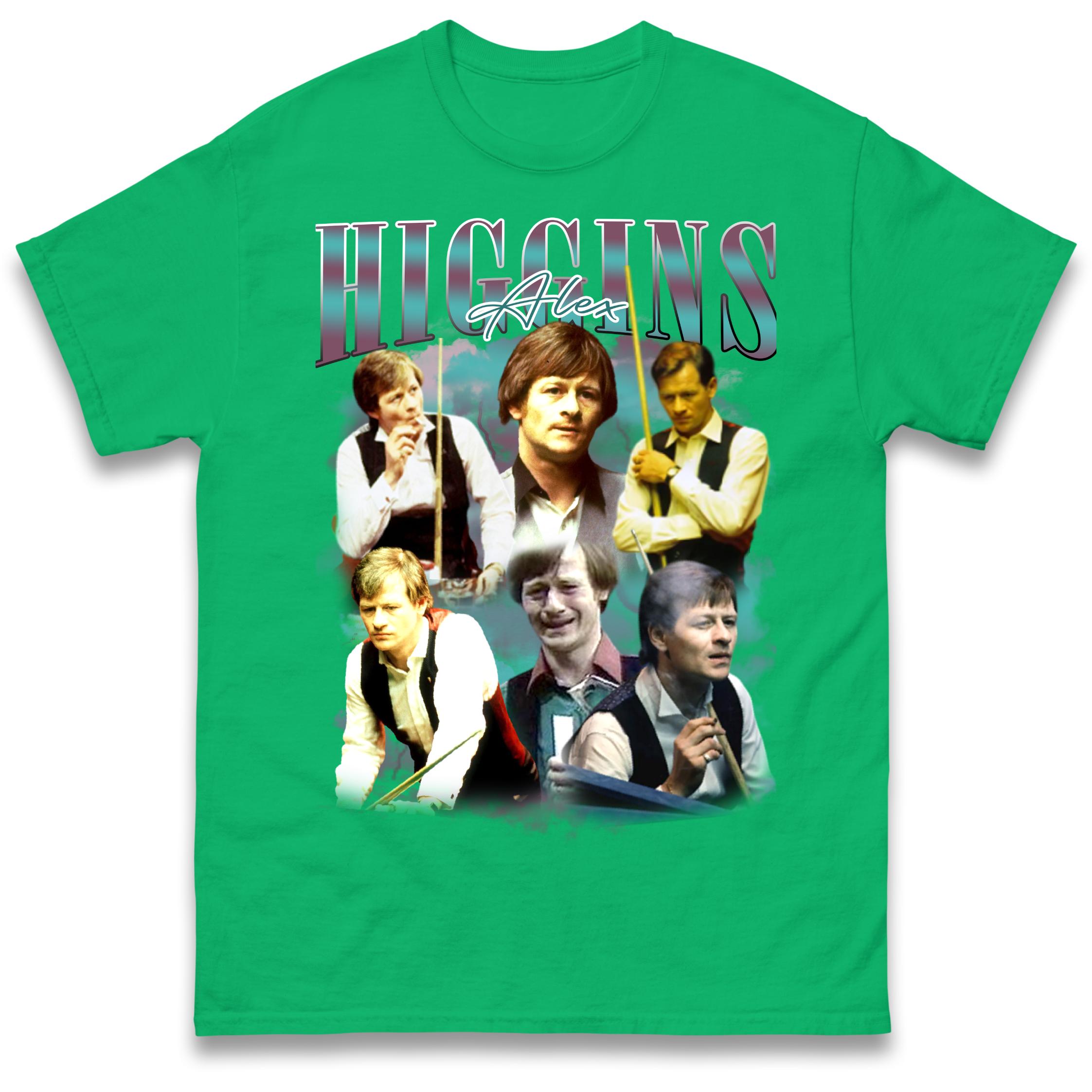 Alex Higgins Bootleg Men s T-Shirt Womens Tops Tees S