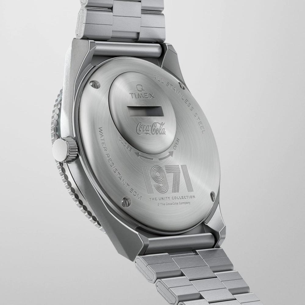 [timex] Coca Cola Collaboration Tw2v25800 Men S Watch Silver [parallel Imported] White