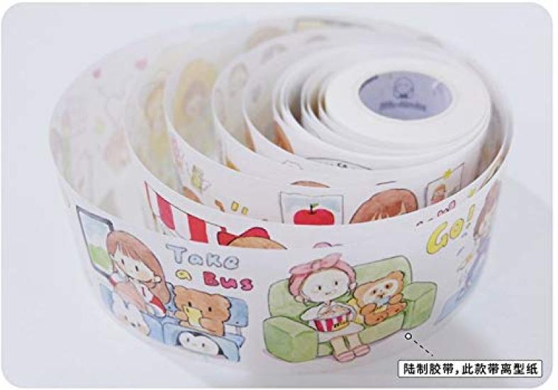 Molinta Washi Masking Four Cute Interior Planner Tape Tape, Girl, Seasons, Colorful, Planner, Album, Scrapbooking, DIY, Gift, Stickers, Decoration,
