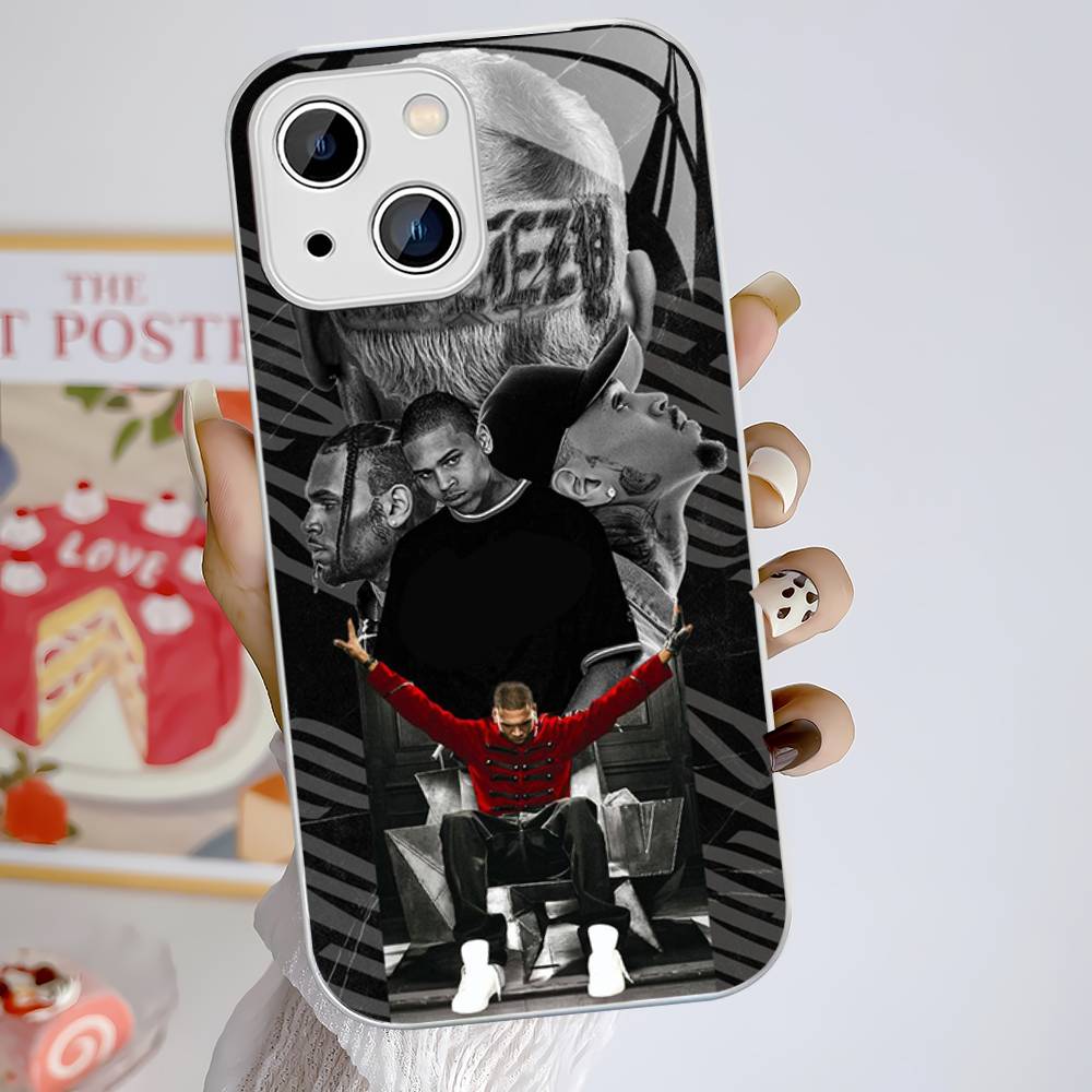 

C-Chris B-Brown For IPhone 14 13 12 Mini 11 Pro XS Max X XR 14 Plus Tempered Glass Cover iphone X