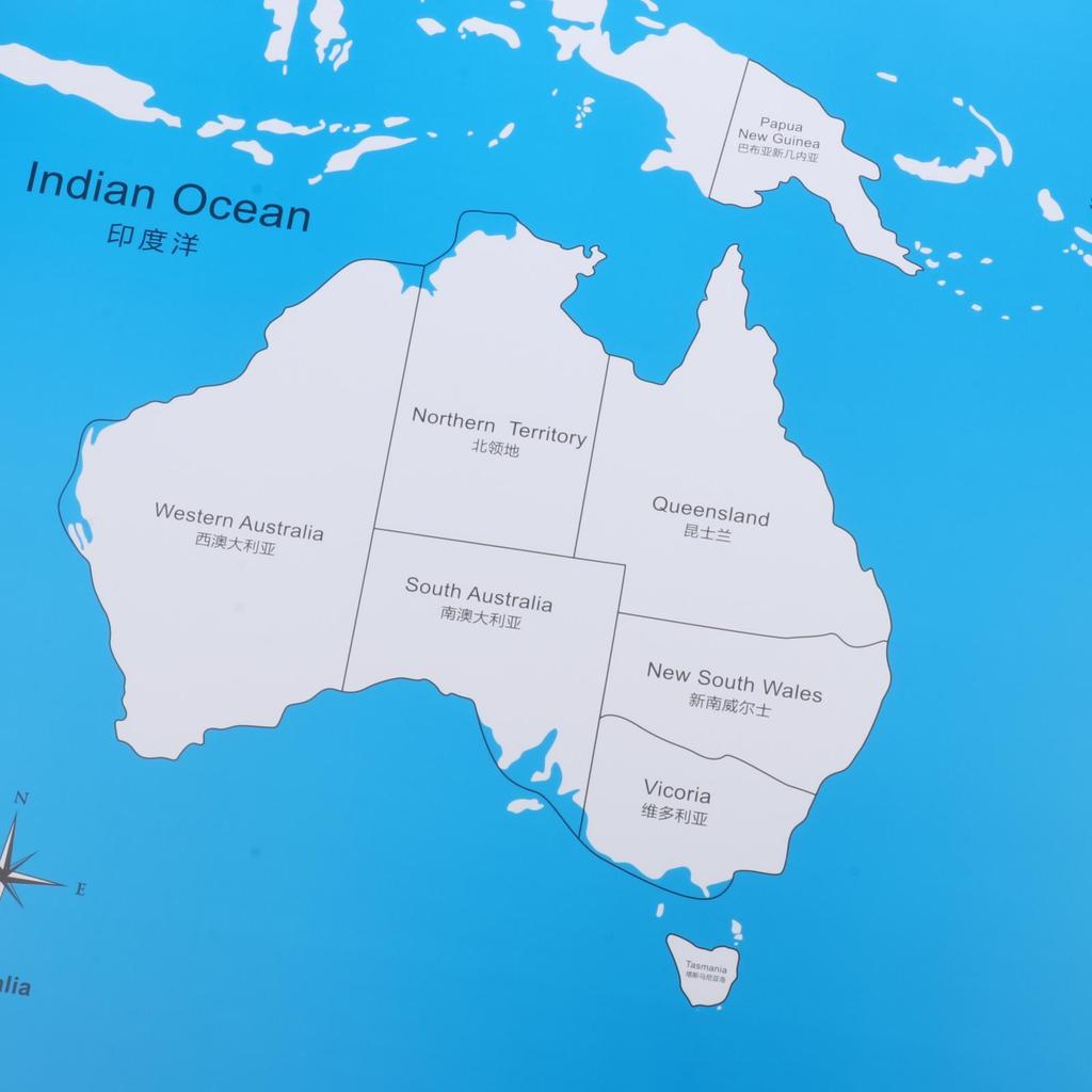 PVC Mapa Každého Kontinentu Rané Vzdělávání Dětské Dárky Učební Pomůcky Věkové Kategorie 3 Roky a Více