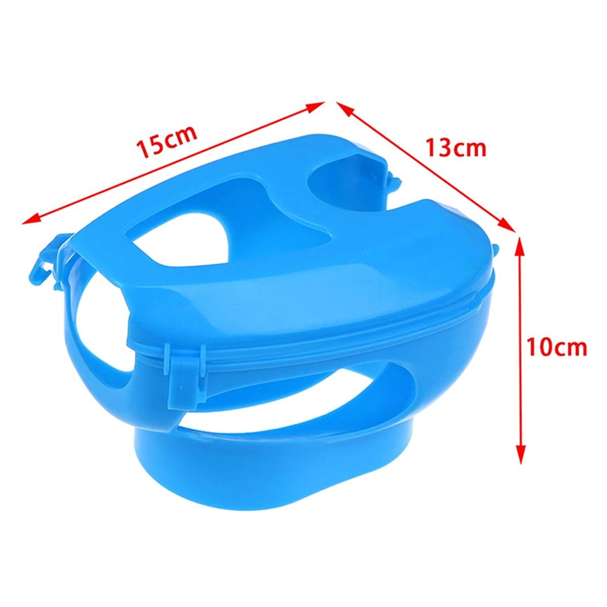 

1Pc Pigeon Fixed Frame Rack For Feeding Giving Medicine Injection Vaccination Measuring Size Wearing Foot Rings Bird Supplies синій