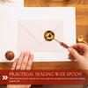 Wax Seal Stamp Melting Spoon Retro Wax Scoop Wide Applications for Gifts Envelopes Invitations Portable Melting Spoon