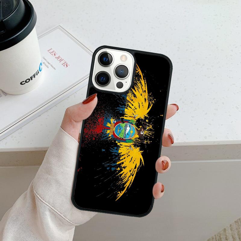 

Ecuador Flag Phone Case For iPhone 17 Air 16 16e 15 14 plus 11 12 13 pro max Shell Cover coque iPhone 11pro max