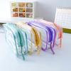 Transparent Pencil Case with Zipper Large Capacity Waterproof Pen Pouch Organizer Office Supplies School Students Stationery Bag
