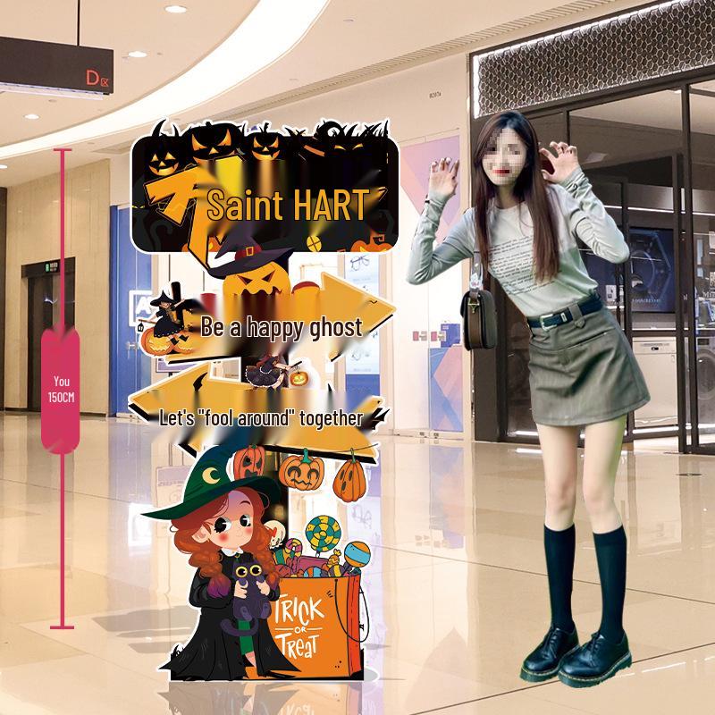 Halloween Balloon Decor Sign for Mall or Jewelry Store Entryway