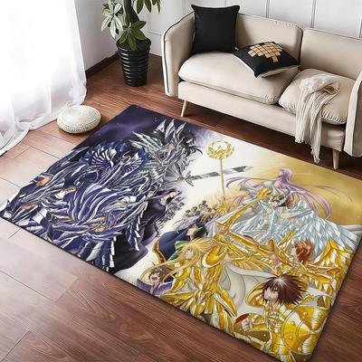 Heißer Anime S-Saint Seiya Fußmatte Gemütliche Flanell Weich Dick Rutschfeste Matte Für Wohnzimmer Schlafzimmer Küche Dekor Teppiche