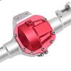 RC Axle Assembly Set Aluminum Alloy Front and Rear Axle for SCX10 II 90046 90047 1/10 RC Crawler Upgrade Parts Silver and Red
