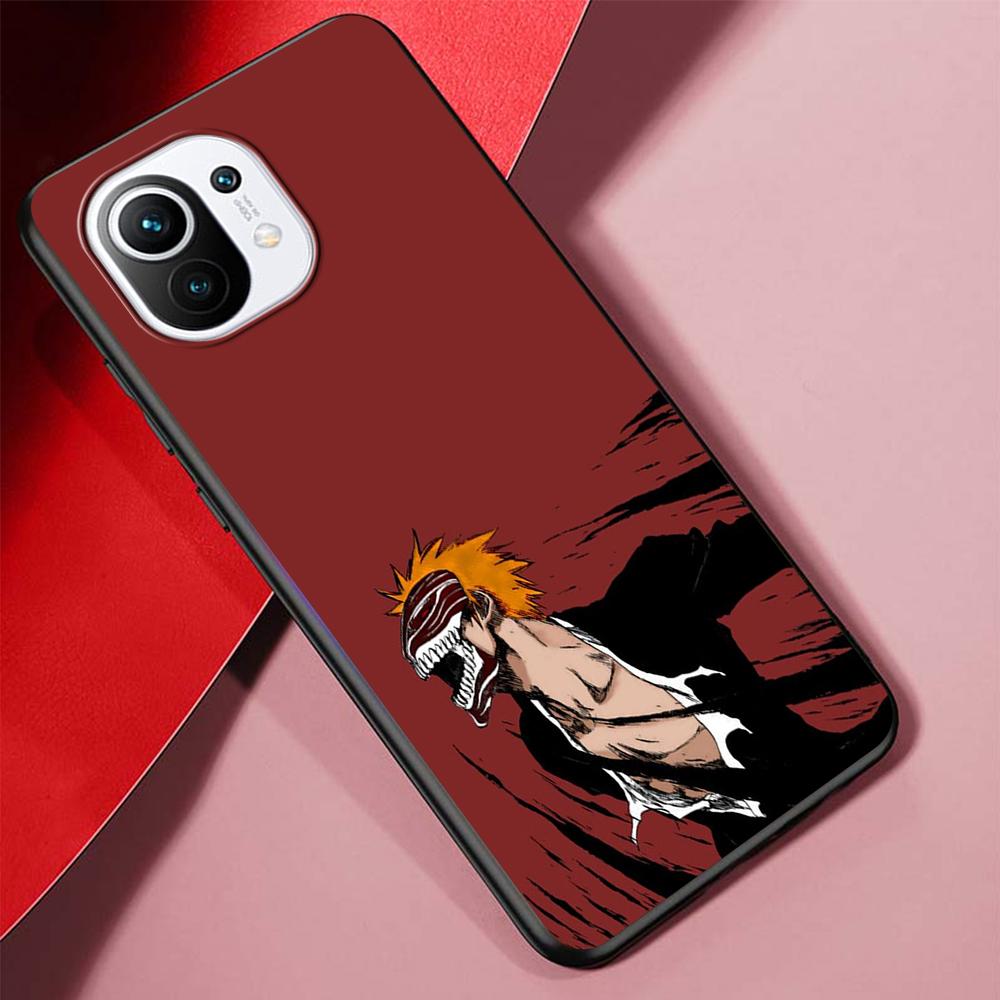 Japanese Anime Bleach Case for Xiaomi Mi 11 Lite 5G 12 Pro Note 10 10T 9 SE 9T 10S 8 A2 Lite CC9 Redmi Note 11 TPU Phone Cover