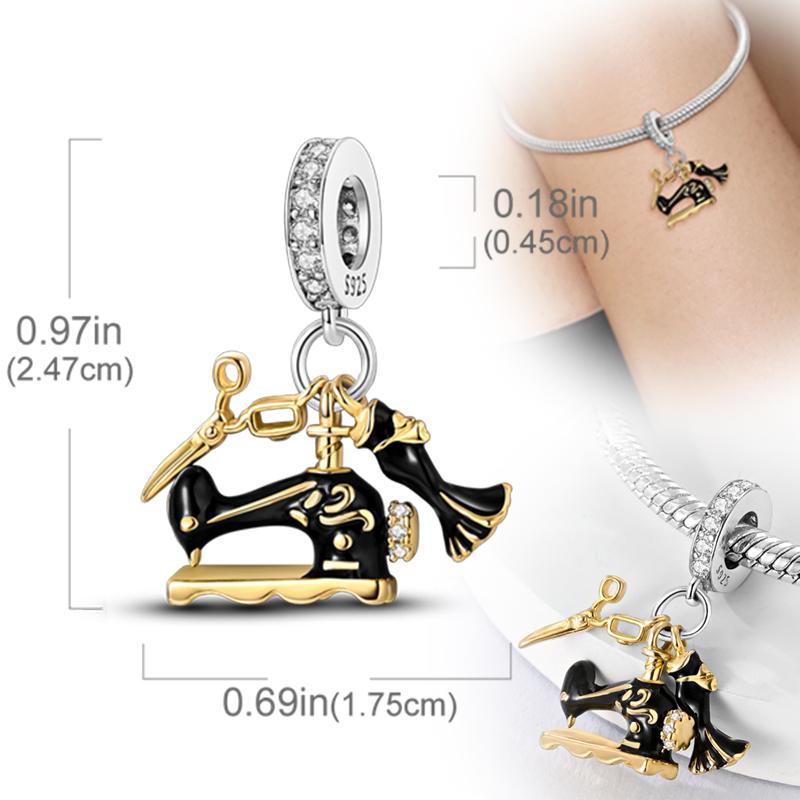 New Original Copper Charms Beads Pendants For Original Bracelet Necklaces Charm Women Diy Jewelry Gifts